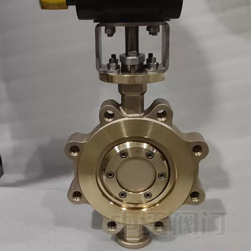 C95800 အဏ္ဏဝါသုံးဆ Lug Butterfly Valve ကို offset